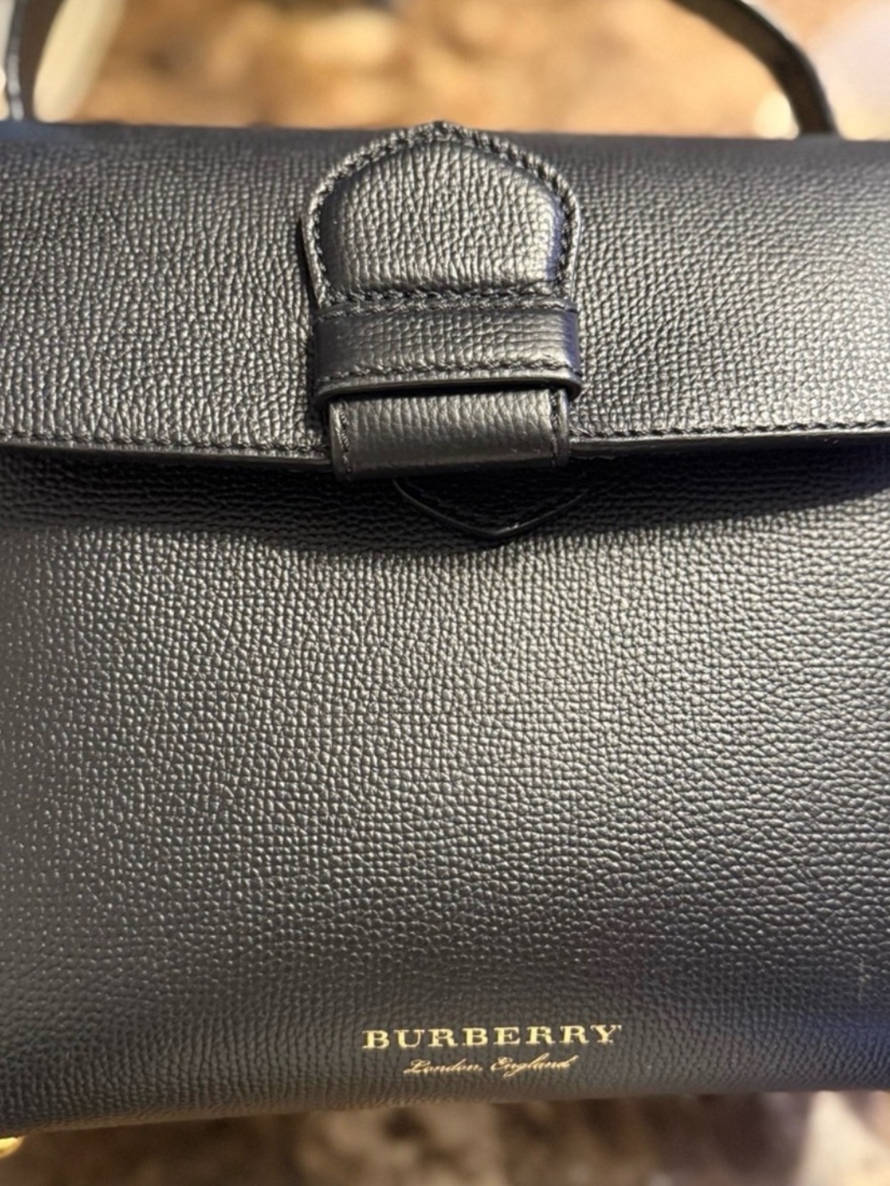 Burberry Black Top-Handle Shoulder Bag - Picture 10 of 10